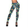 Kawaii Sushi Print Pattern Women Leggings-grizzshop