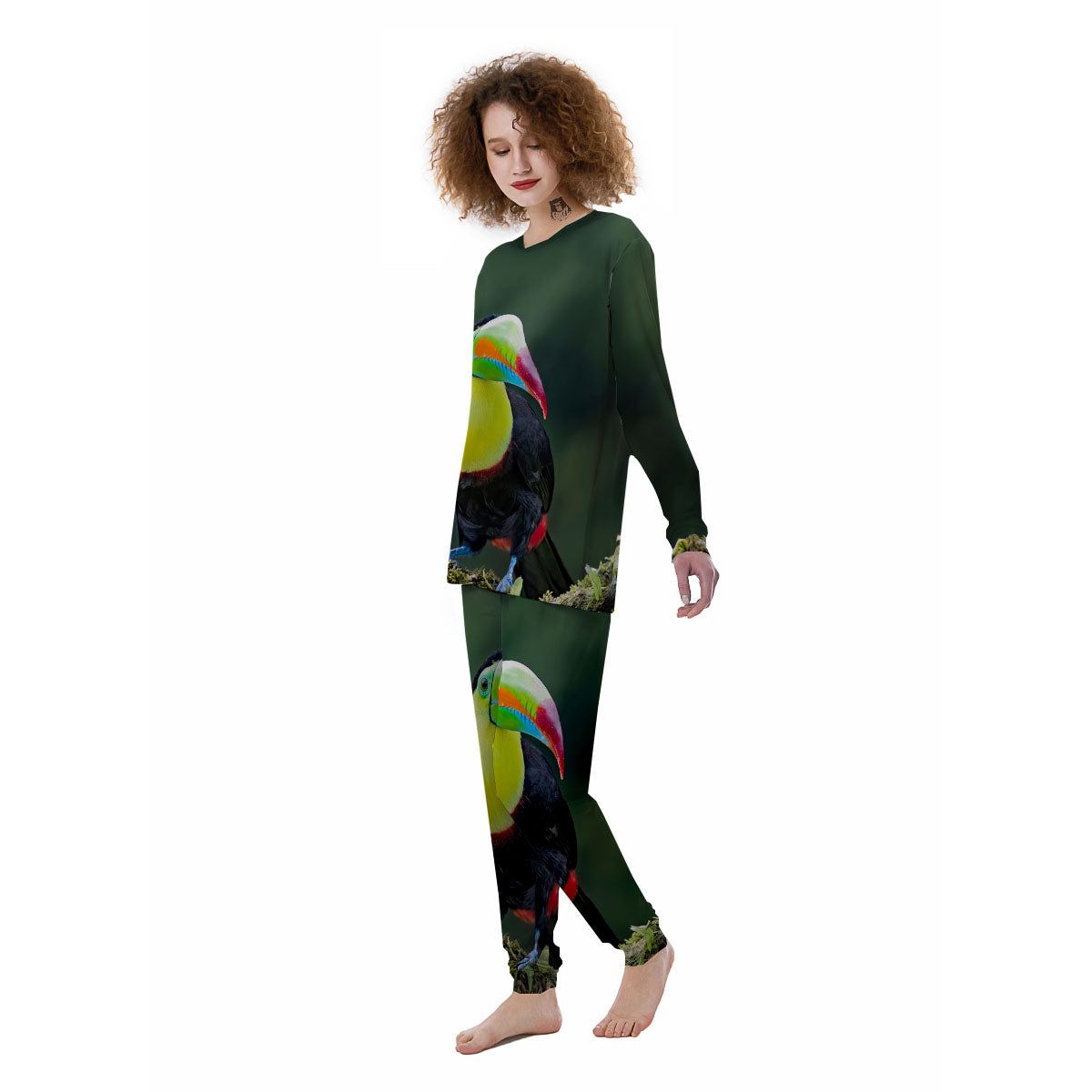 Keel-Billed Toucan Print Women's Pajamas-grizzshop