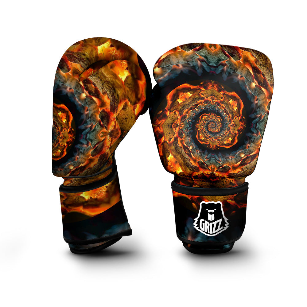 Keleidoscope Lava Texture Print Boxing Gloves-grizzshop