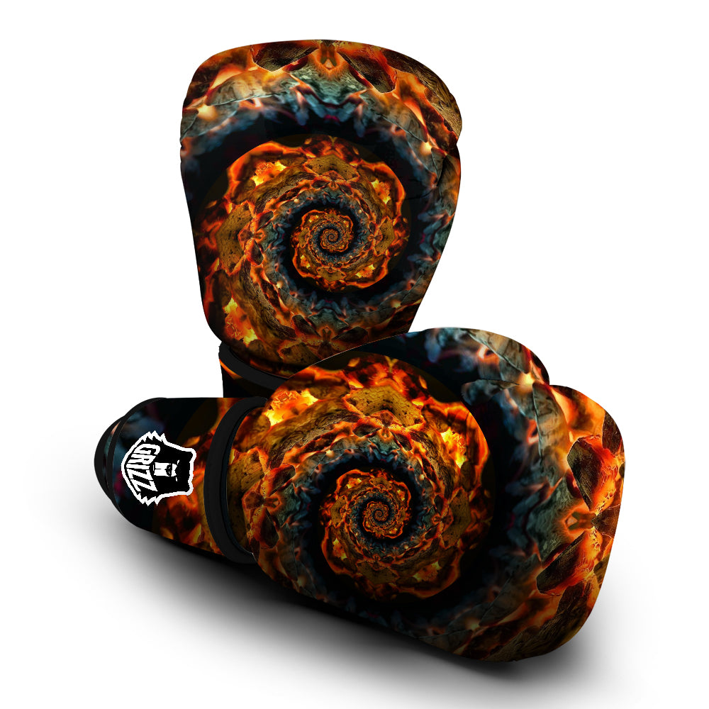 Keleidoscope Lava Texture Print Boxing Gloves-grizzshop
