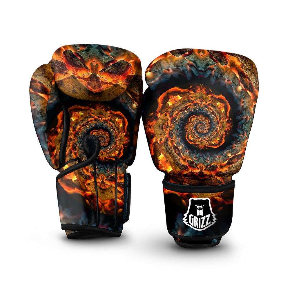 Keleidoscope Lava Texture Print Boxing Gloves-grizzshop