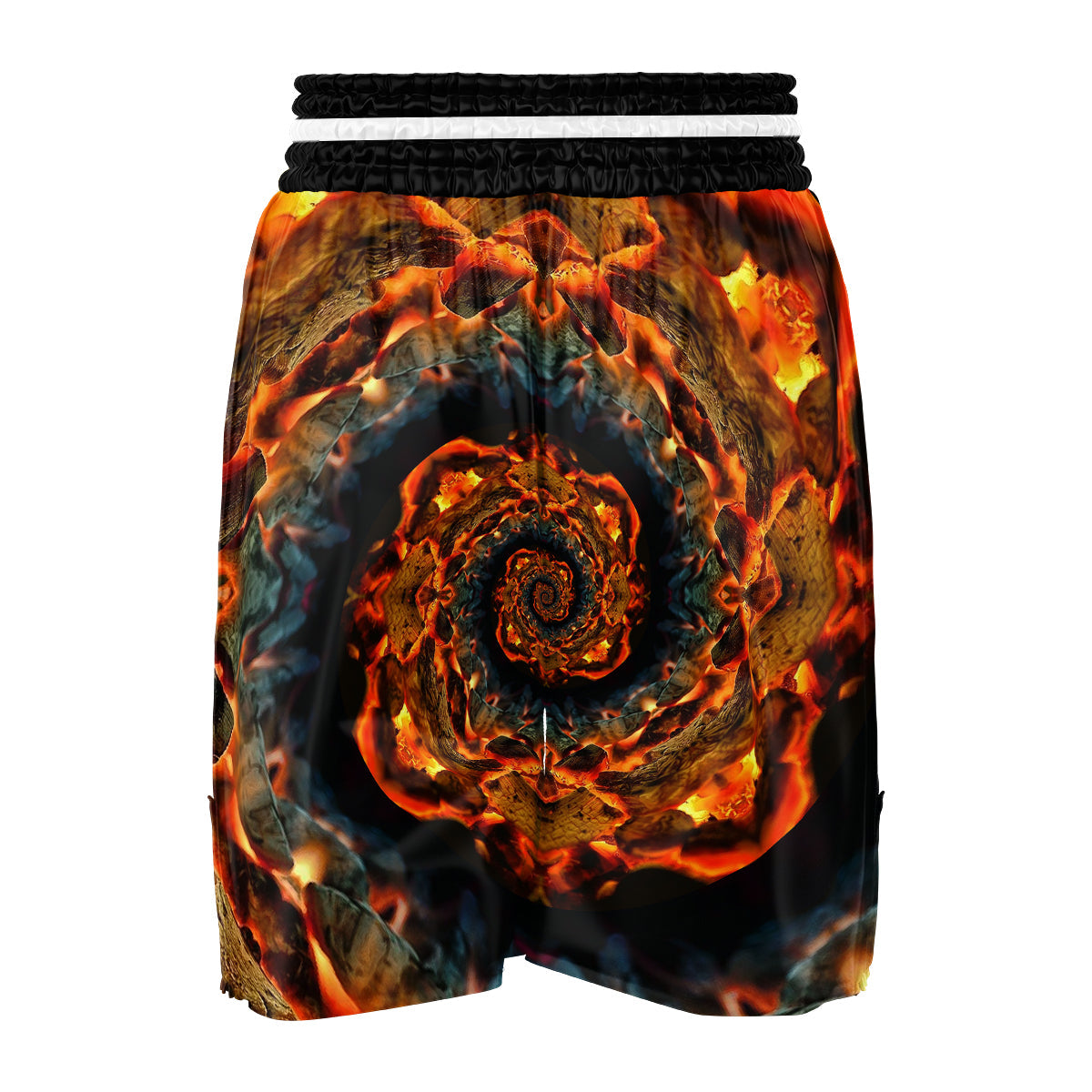 Keleidoscope Lava Texture Print Boxing Shorts-grizzshop