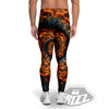 Keleidoscope Lava Texture Print Men's Leggings-grizzshop