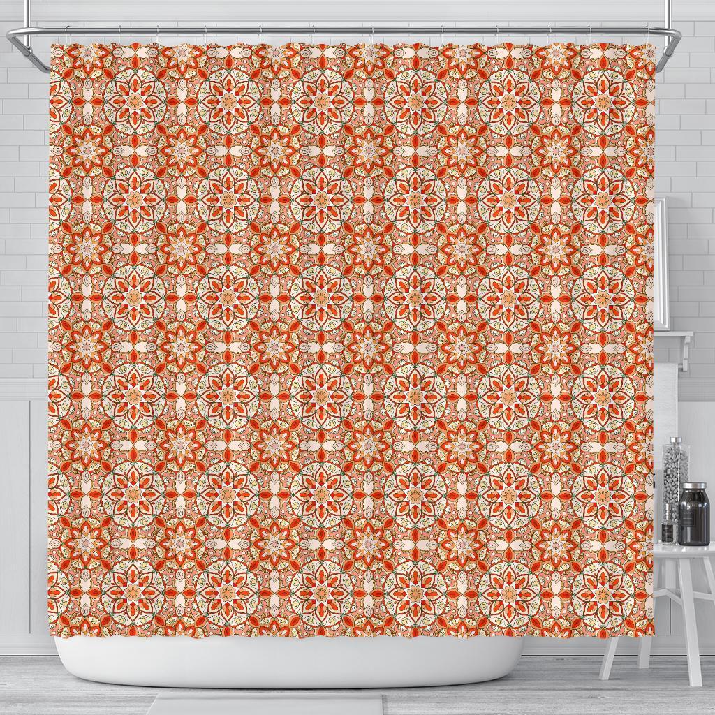 Keleidoscope Print Pattern Bathroom Shower Curtain-grizzshop