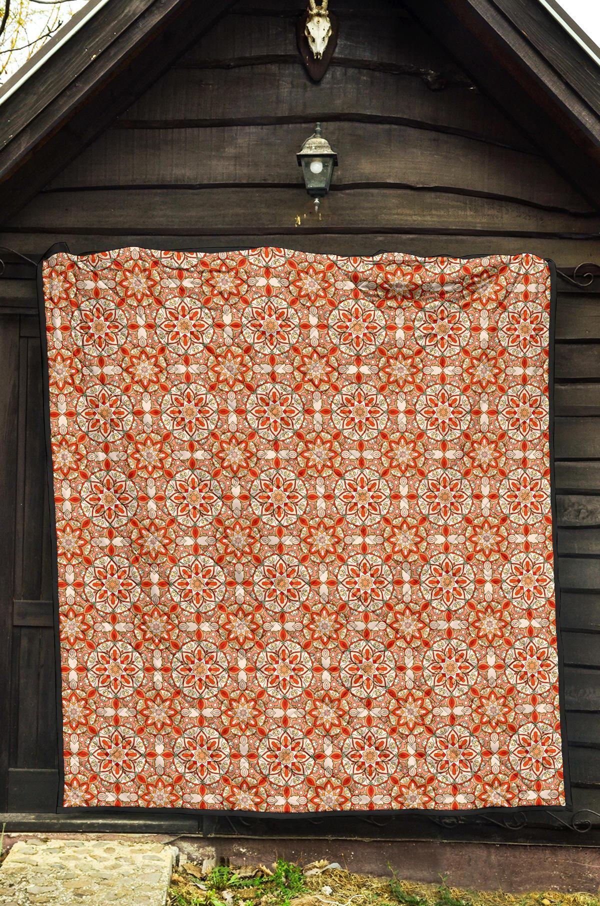 Keleidoscope Print Pattern Quilt-grizzshop