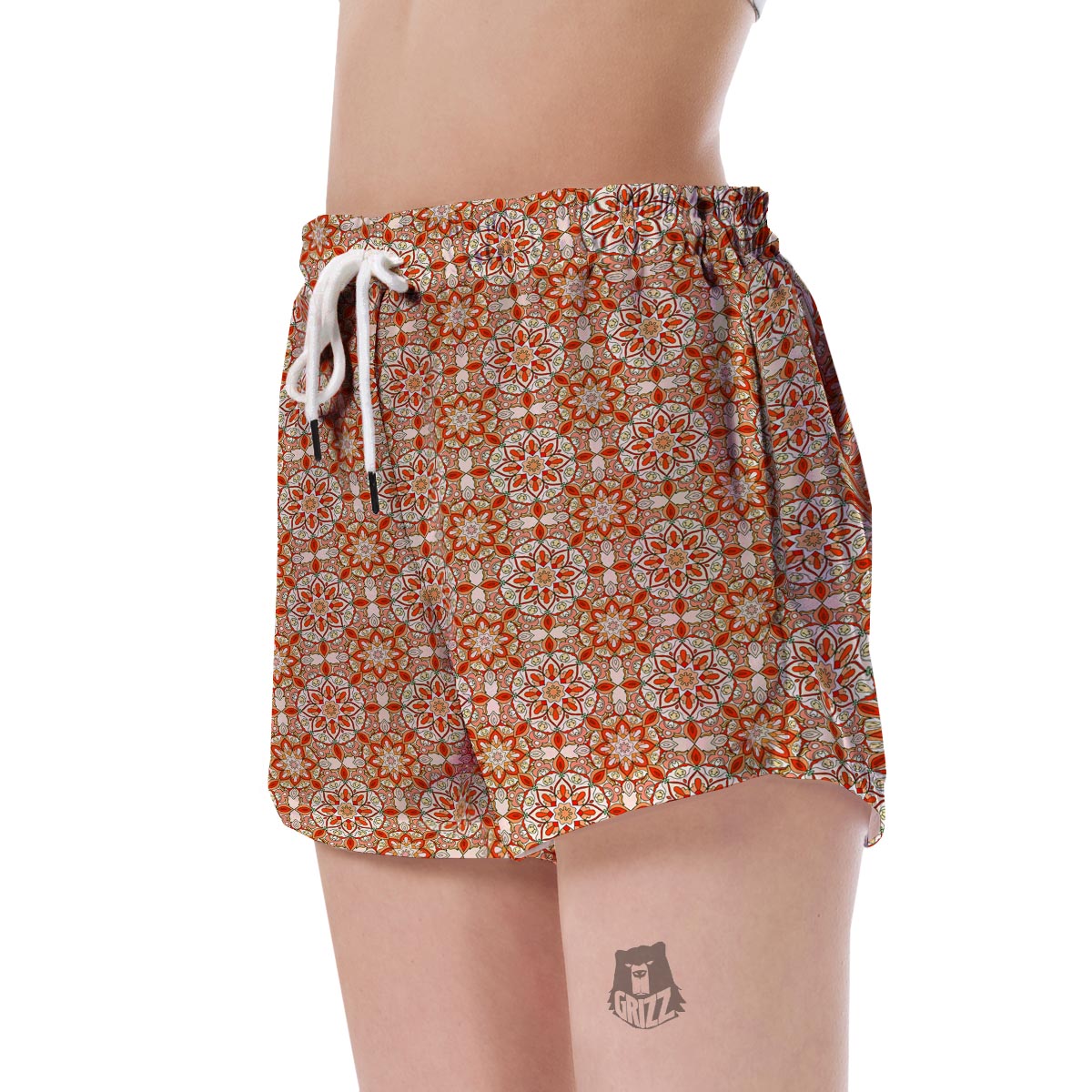 Keleidoscope Print Pattern Women's Shorts-grizzshop