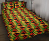 Kente African Pattern Print Bed Set Quilt-grizzshop