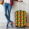 Kente African Pattern Print Luggage Cover Protector-grizzshop