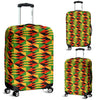 Kente African Pattern Print Luggage Cover Protector-grizzshop