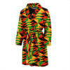 Kente African Pattern Print Men Long Robe-grizzshop