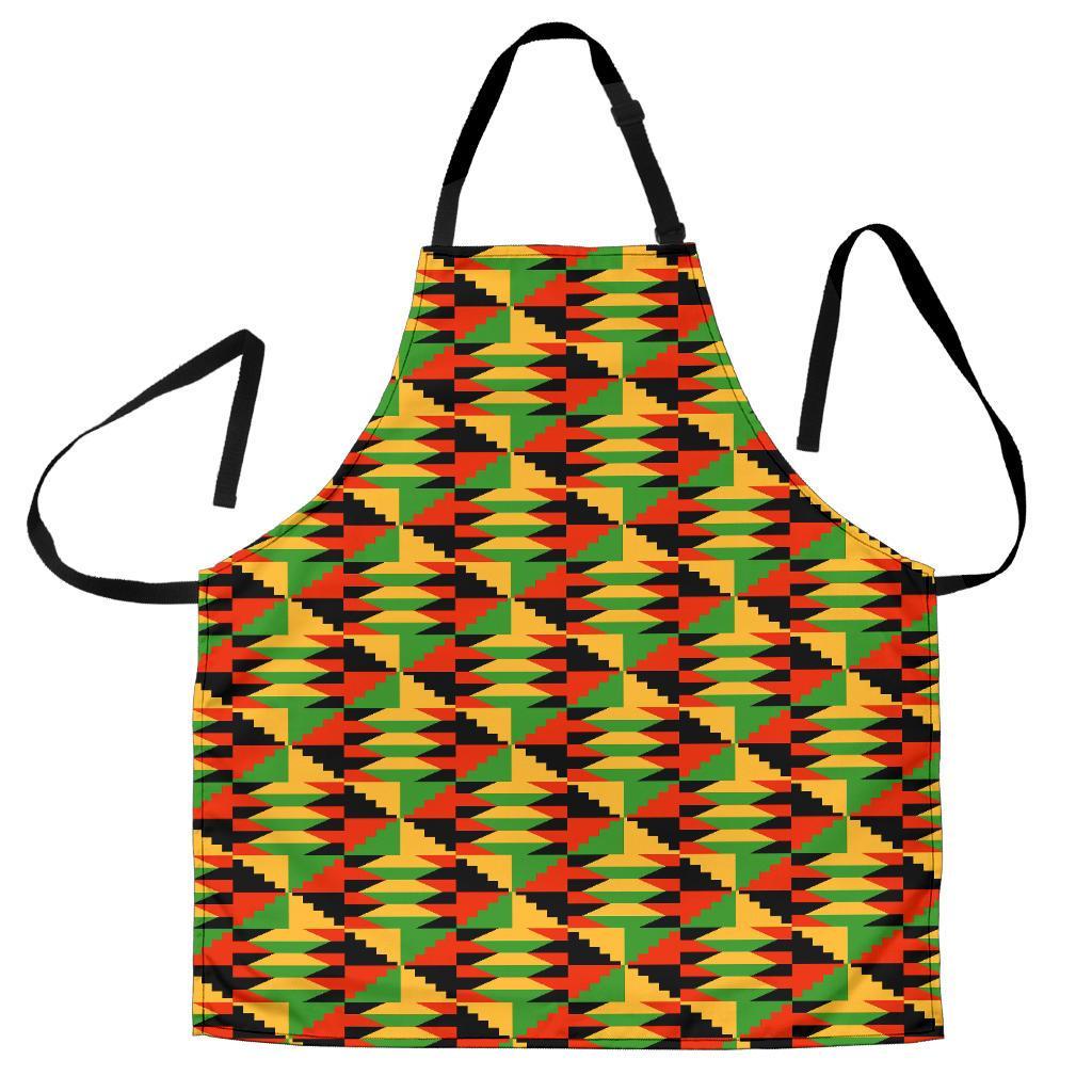 Kente African Pattern Print Men's Apron-grizzshop