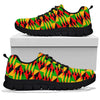 Kente African Pattern Print Sneaker Shoes For Men Women-grizzshop