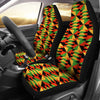 Kente African Pattern Print Universal Fit Car Seat Covers-grizzshop