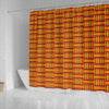 Kente African Print Pattern Bathroom Shower Curtain-grizzshop