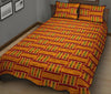 Kente African Print Pattern Bed Set Quilt-grizzshop