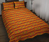 Kente African Print Pattern Bed Set Quilt-grizzshop