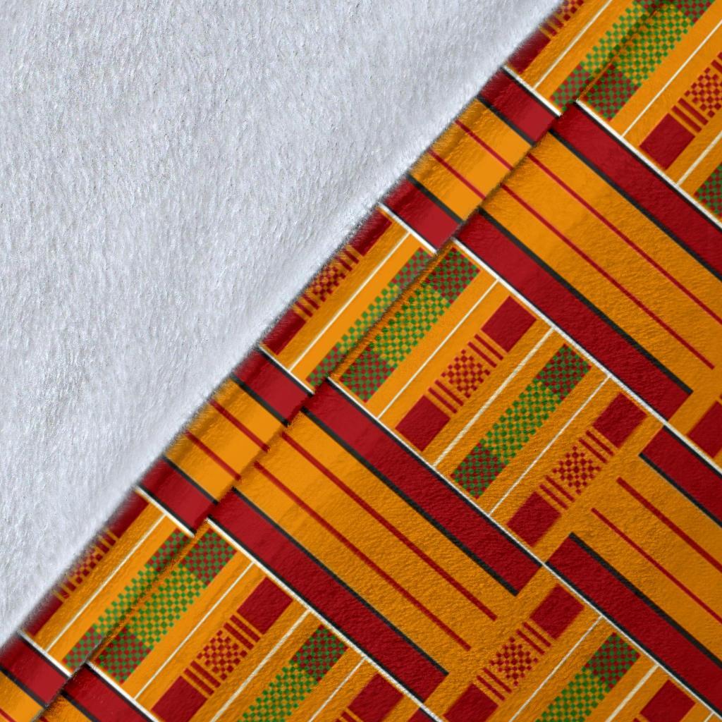 Kente African Print Pattern Blanket-grizzshop