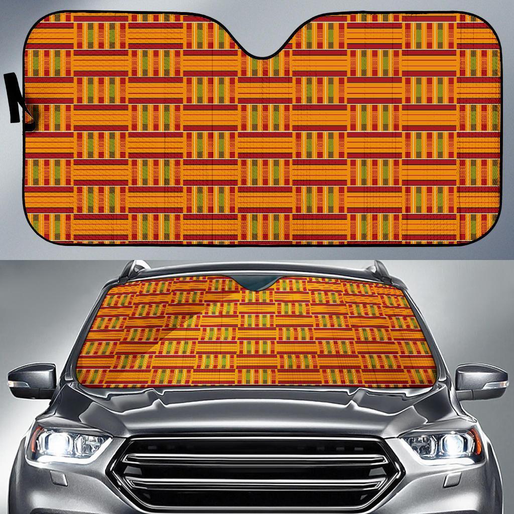 Kente African Print Pattern Car Sun Shade-grizzshop