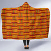 Kente African Print Pattern Hooded Blanket-grizzshop