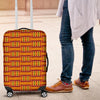 Kente African Print Pattern Luggage Cover Protector-grizzshop