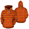 Kente African Print Pattern Men Women Pullover Hoodie-grizzshop