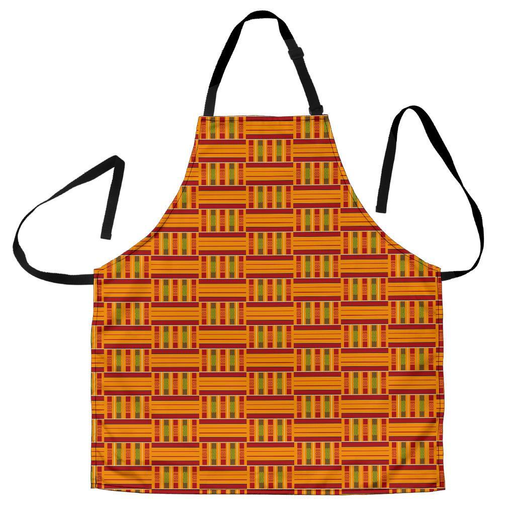 Kente African Print Pattern Men's Apron-grizzshop