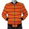 Kente African Print Pattern Men's Bomber Jacket-grizzshop