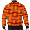 Kente African Print Pattern Men's Bomber Jacket-grizzshop