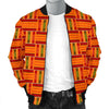 Kente African Print Pattern Men's Bomber Jacket-grizzshop