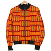 Kente African Print Pattern Men's Bomber Jacket-grizzshop