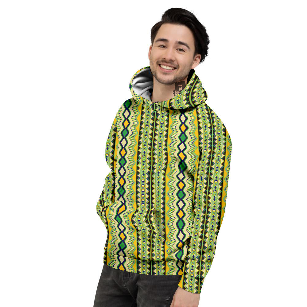 Kente African Print Pattern Men's Hoodie-grizzshop