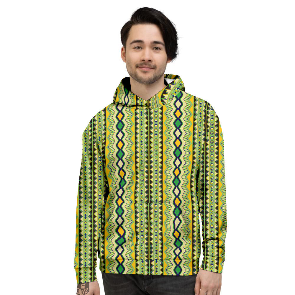 Kente African Print Pattern Men's Hoodie-grizzshop