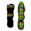 Kente Tribal West African Print Pattern Muay Thai Shin Guards-grizzshop