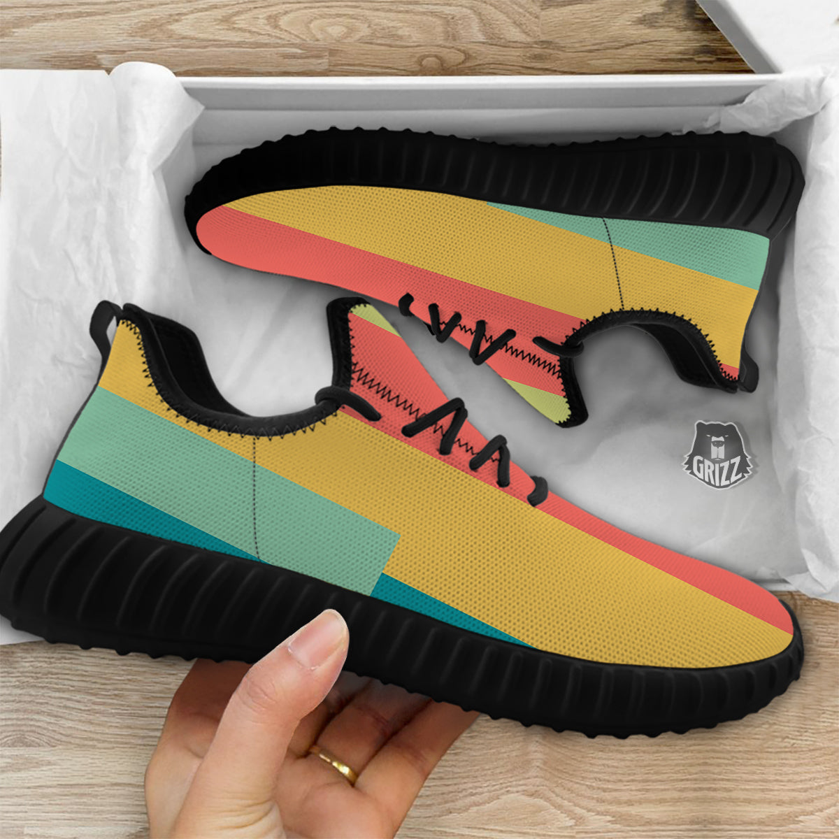 Keyboard Piano Colorful Print Black Walking Shoes-grizzshop