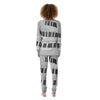 Keyboard Spiral Piano Print Women's Pajamas-grizzshop