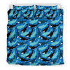 Killer Whale Orca Pattern Print Duvet Cover Bedding Set-grizzshop