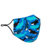 Killer Whale Orca Pattern Print Face Mask-grizzshop