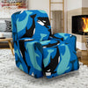 Killer Whale Orca Pattern Print Recliner Cover-grizzshop