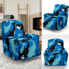 Killer Whale Orca Pattern Print Recliner Cover-grizzshop