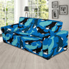 Killer Whale Orca Pattern Print Sofa Covers-grizzshop