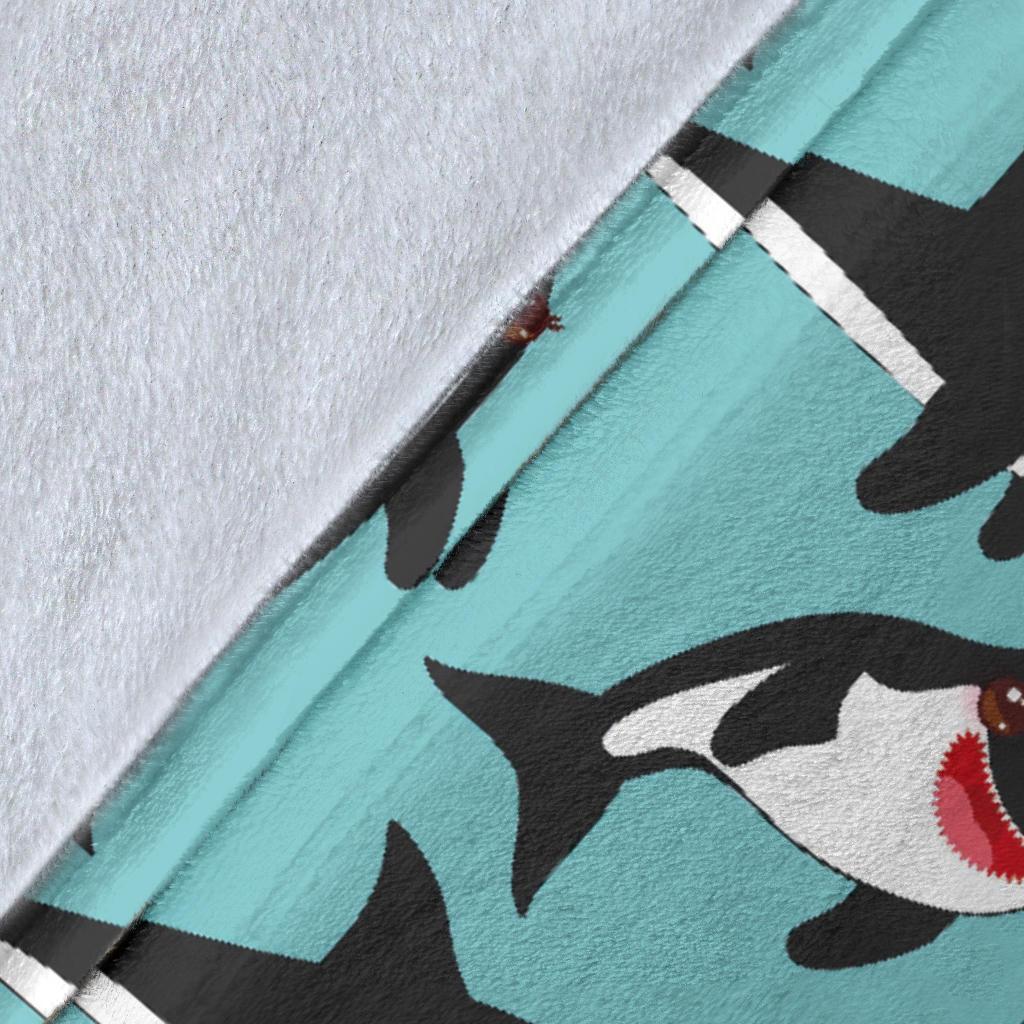 Killer Whale Orca Print Pattern Blanket-grizzshop