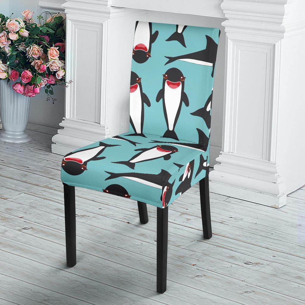 Killer Whale Orca Print Pattern Chair Cover-grizzshop