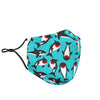 Killer Whale Orca Print Pattern Face Mask-grizzshop