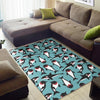 Killer Whale Orca Print Pattern Floor Mat-grizzshop