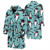 Killer Whale Orca Print Pattern Men Long Robe-grizzshop