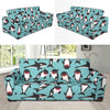 Killer Whale Orca Print Pattern Sofa Covers-grizzshop