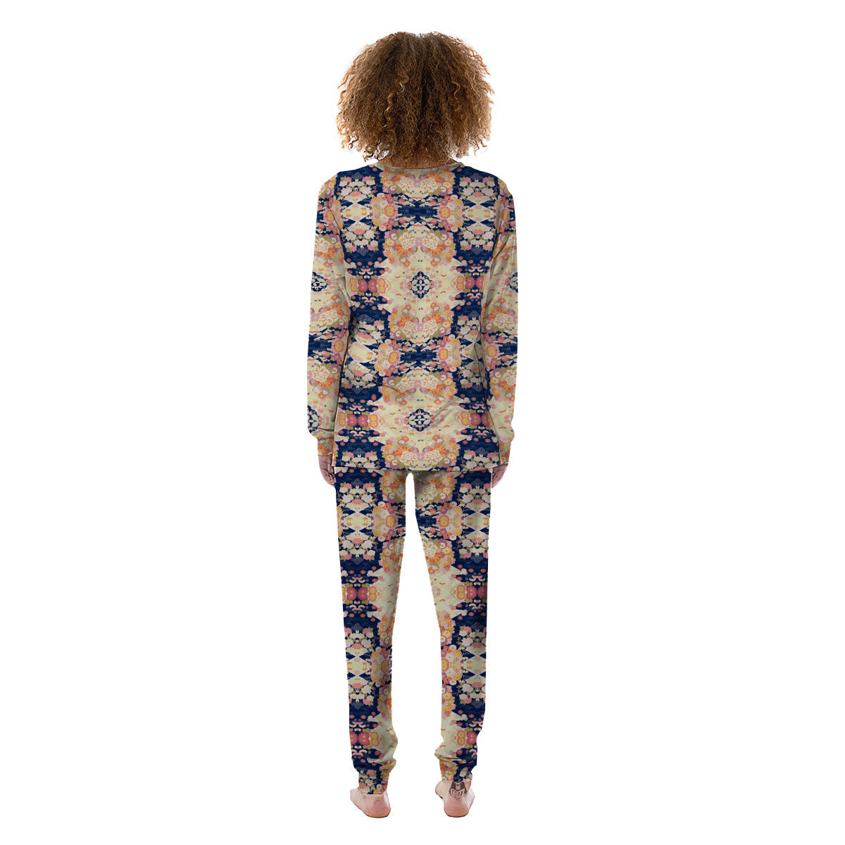 Kimono Japanese Print Pattern Women's Pajamas-grizzshop