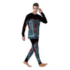 King Cobra Body Blue Print Men's Pajamas-grizzshop