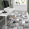 Kitten Cat Pattern Print Floor Mat-grizzshop