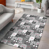 Kitten Cat Pattern Print Floor Mat-grizzshop